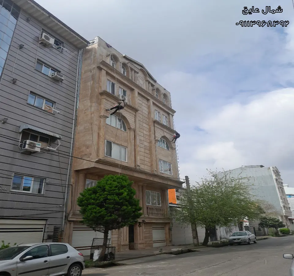 پیچ و رولپلاک نمای سرامیک با راپل
